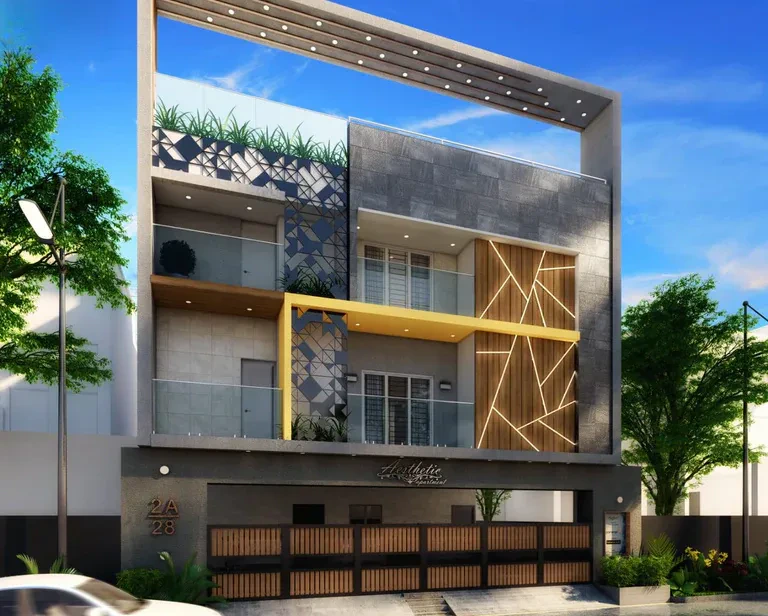 Full project elevation in Hasthinapuram