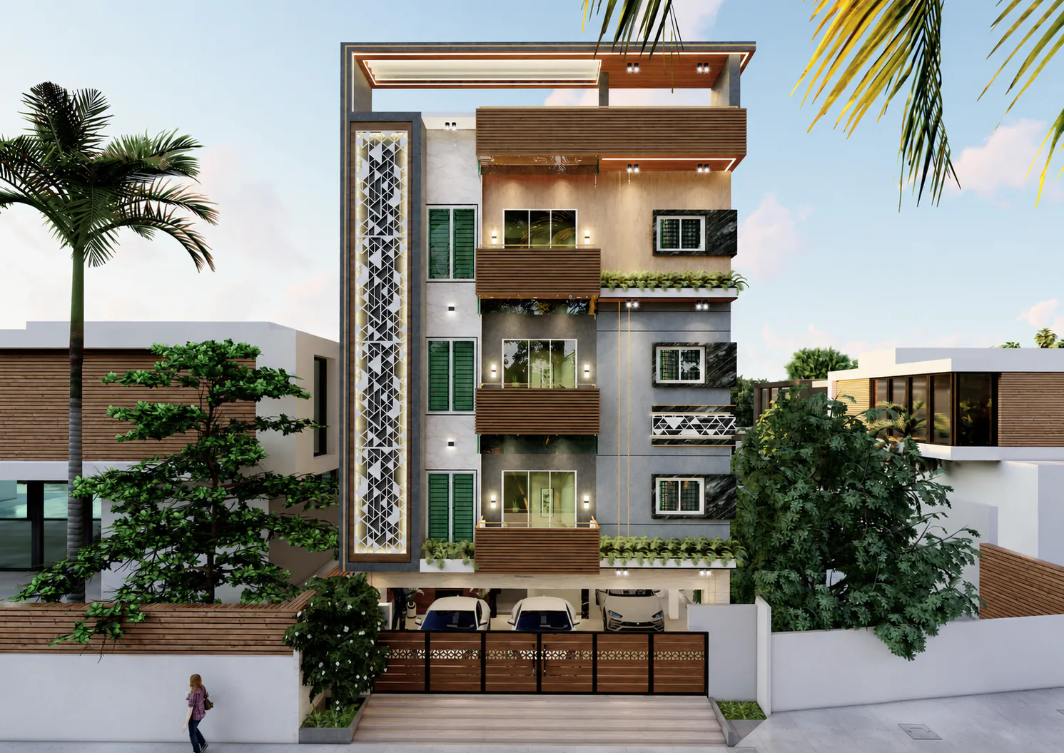 3D elevation for Prananya Austile