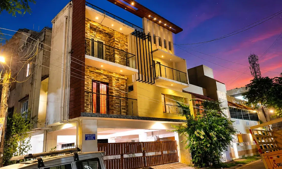 Full project elevation in Medavakkam