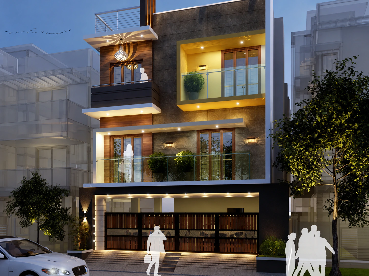Full project elevation in Alwarthirunagar