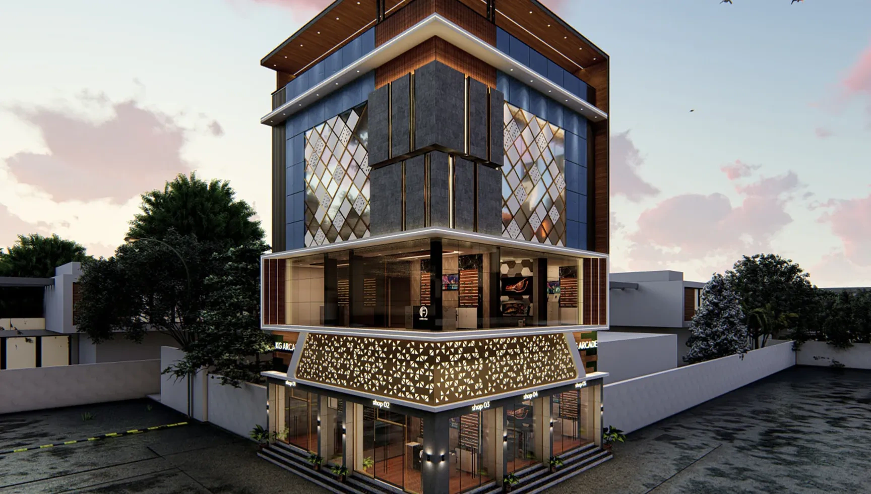 3D elevation for Chintadripet Commercial · 2025 · 20