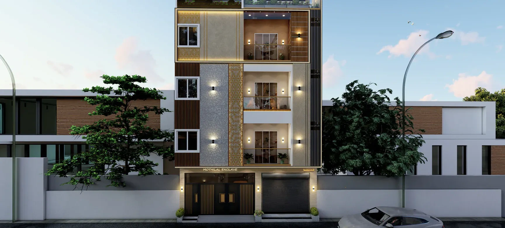 Full project elevation in Chintadripet